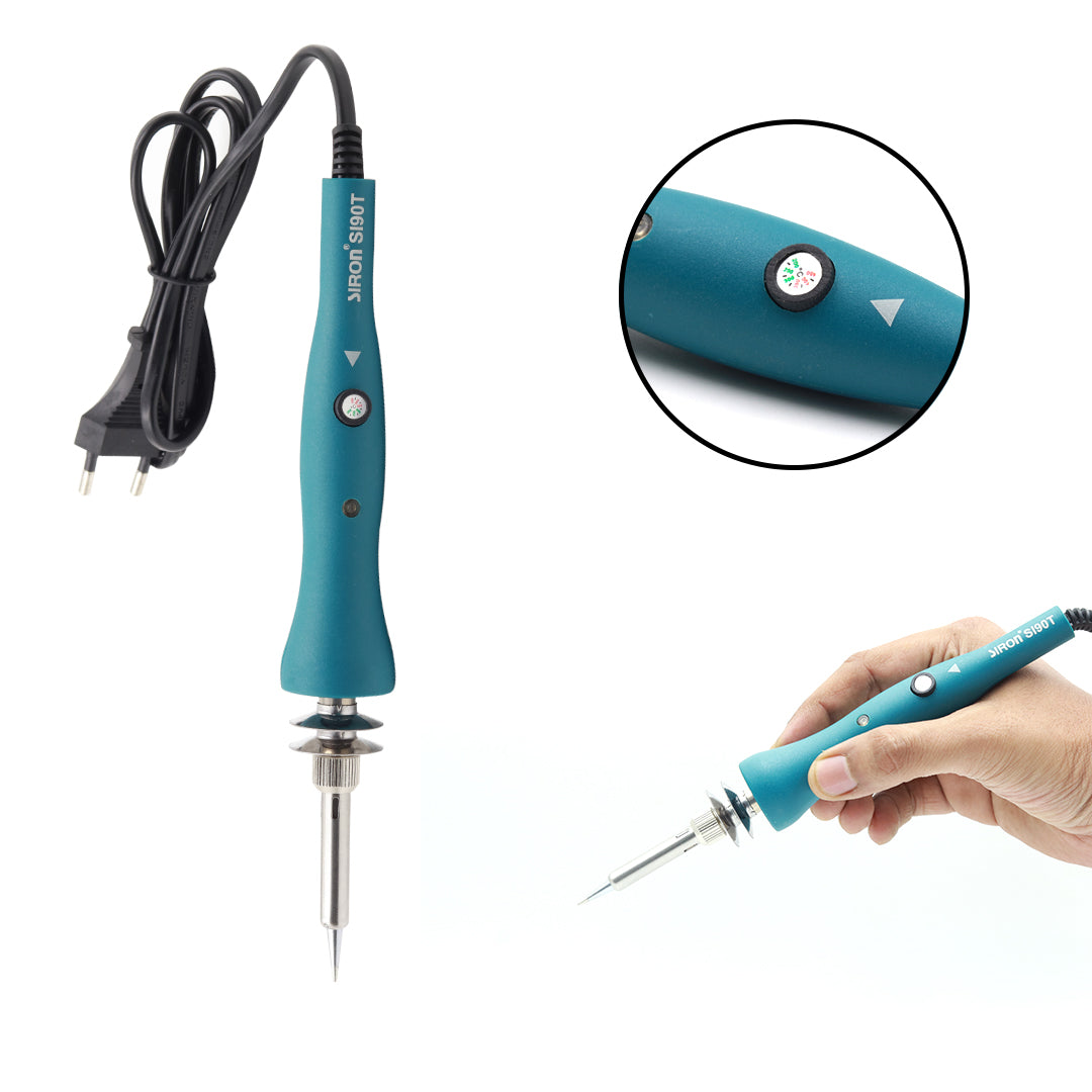 Siron: SI90T Temperature Controlled 90W Soldering Iron with Pointed Tip