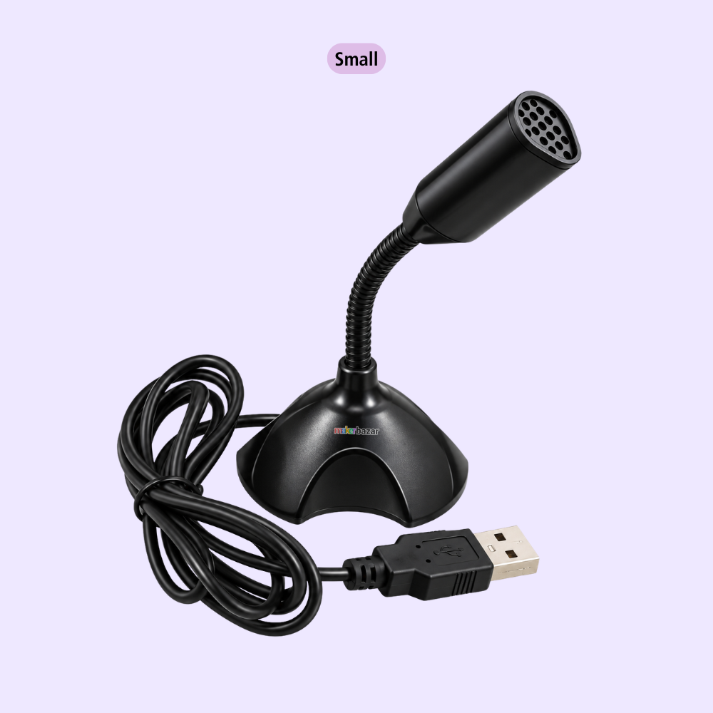 USB Wired Microphone with Stand for Desktop/ Raspberry PI