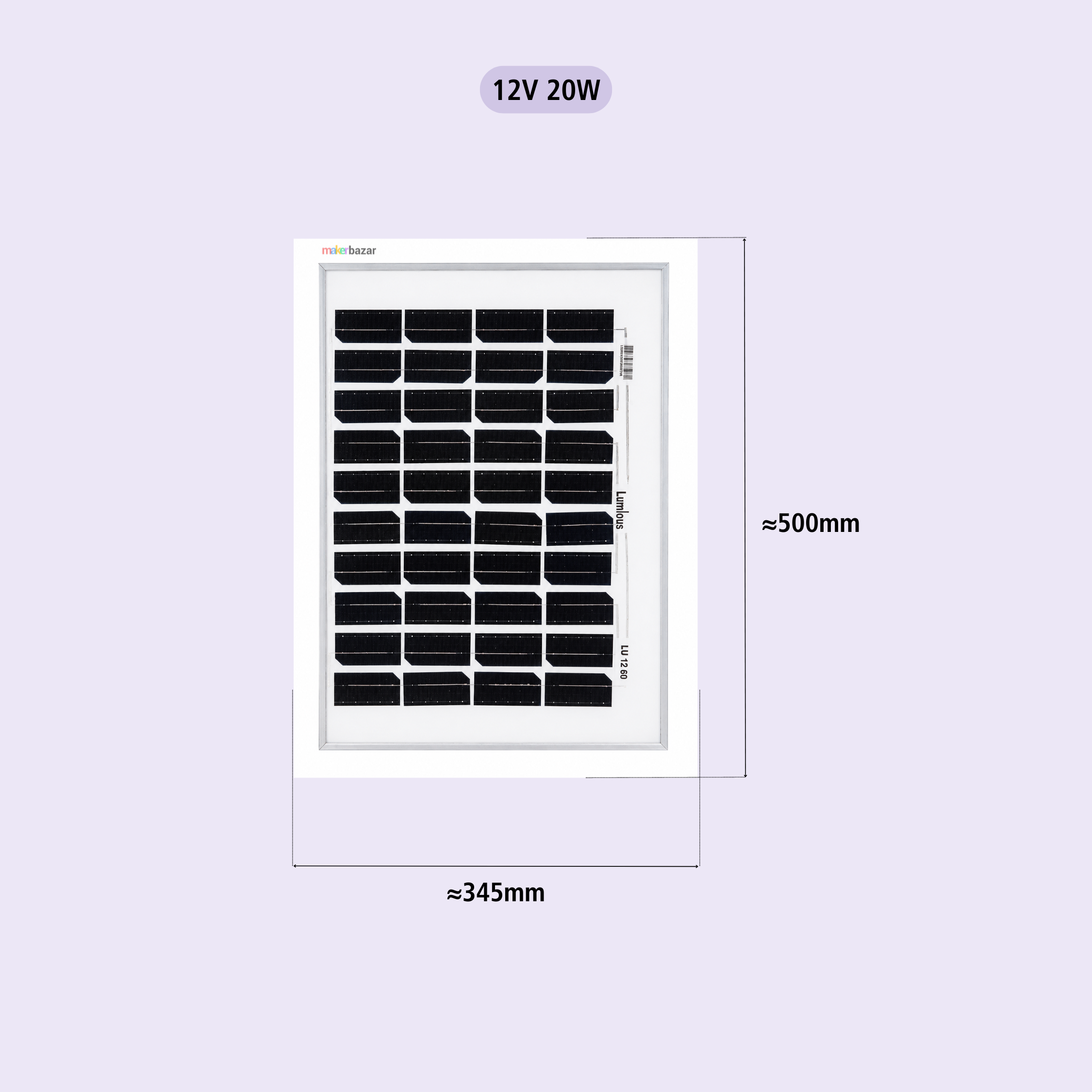Solar Panel Big Rectangle Shape