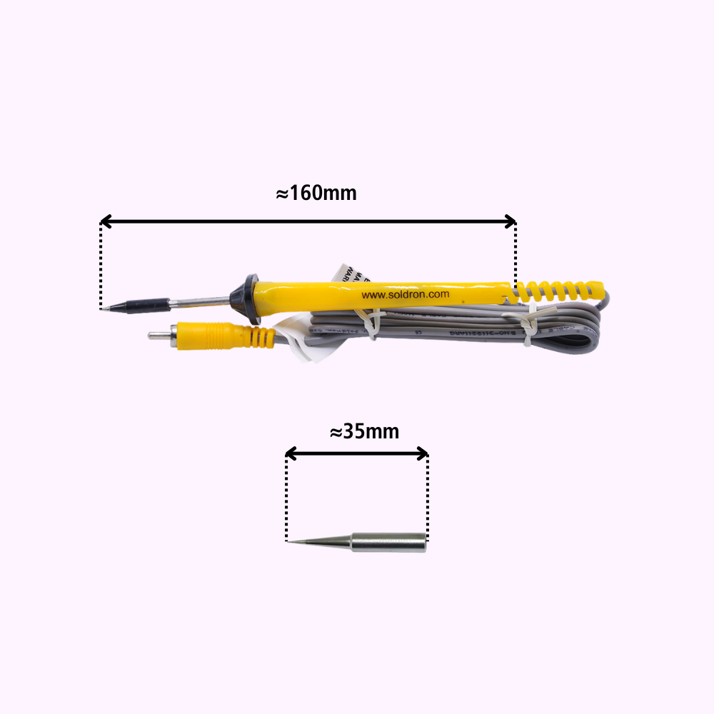 Soldron Micro Variable Wattage Soldering Station with RCA Socket (6–12W)