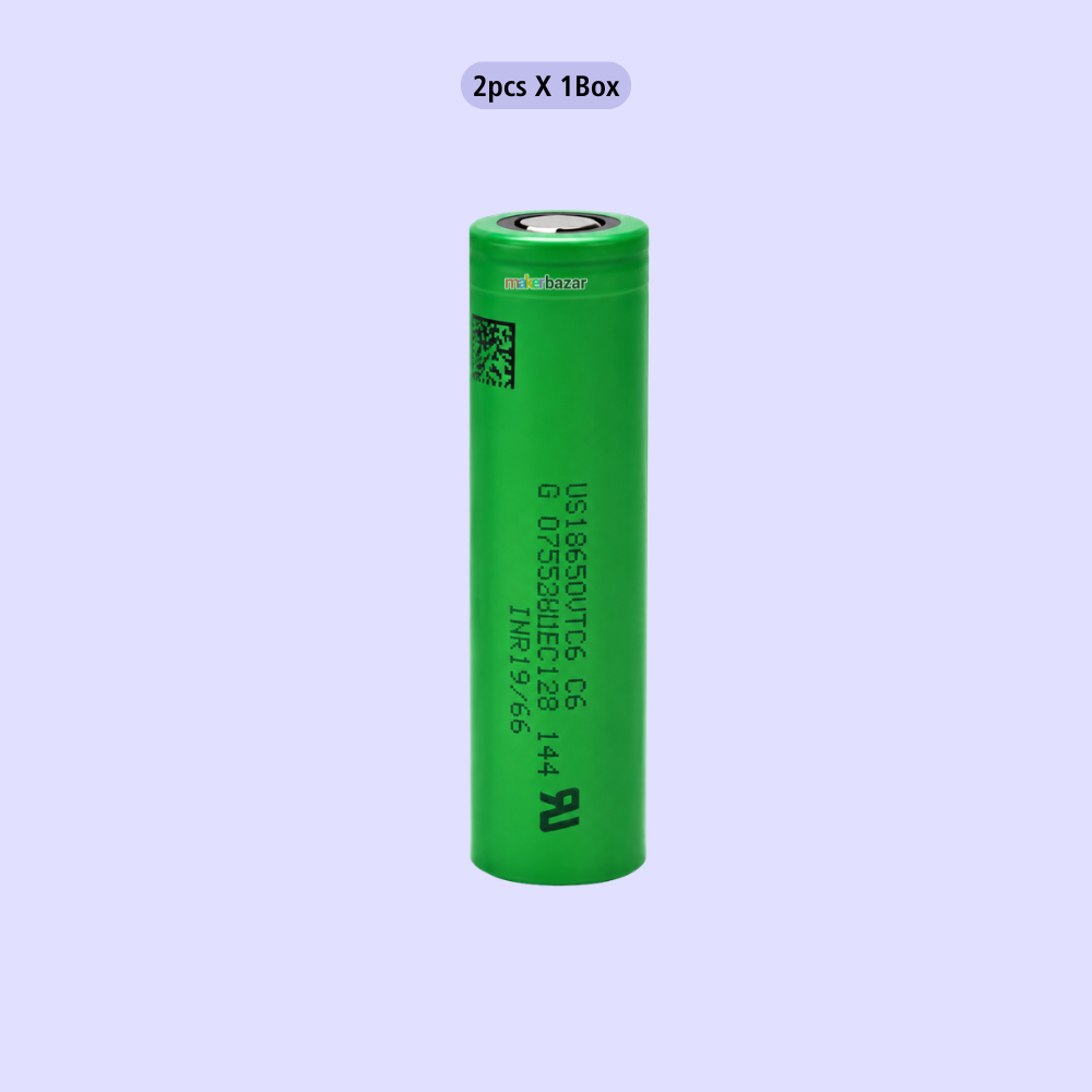 Sony US18650 3.7V Li-ion Rechargeable Battery Cell with Plastic Box