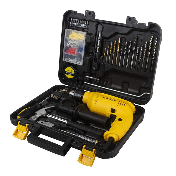 Stanley: SDH600KP 600W 13mm Corded Hammer Drill Machine 120-Pieces Hand Tool Kit