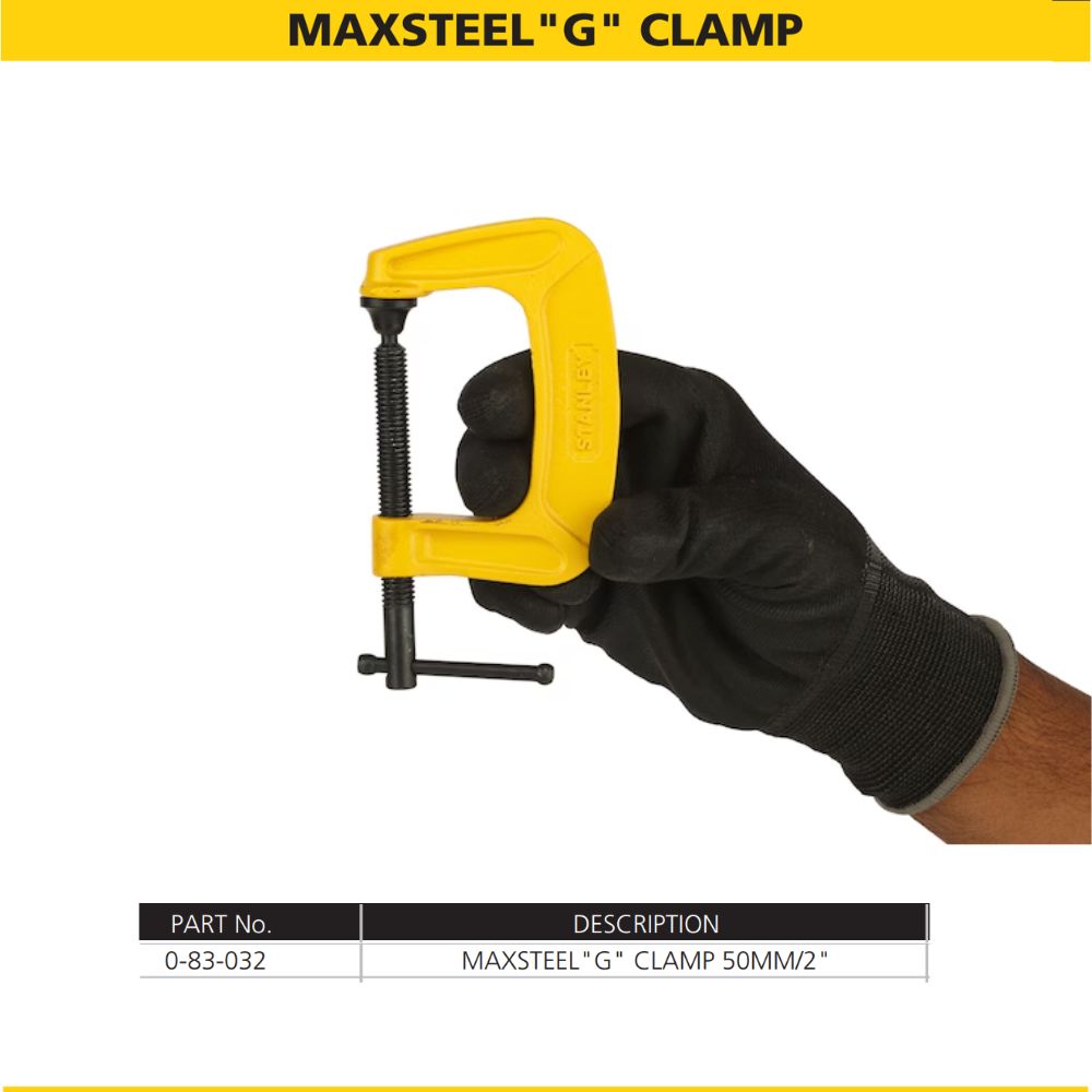 Stanley: Max Steel C-Clamps G-Clamp
