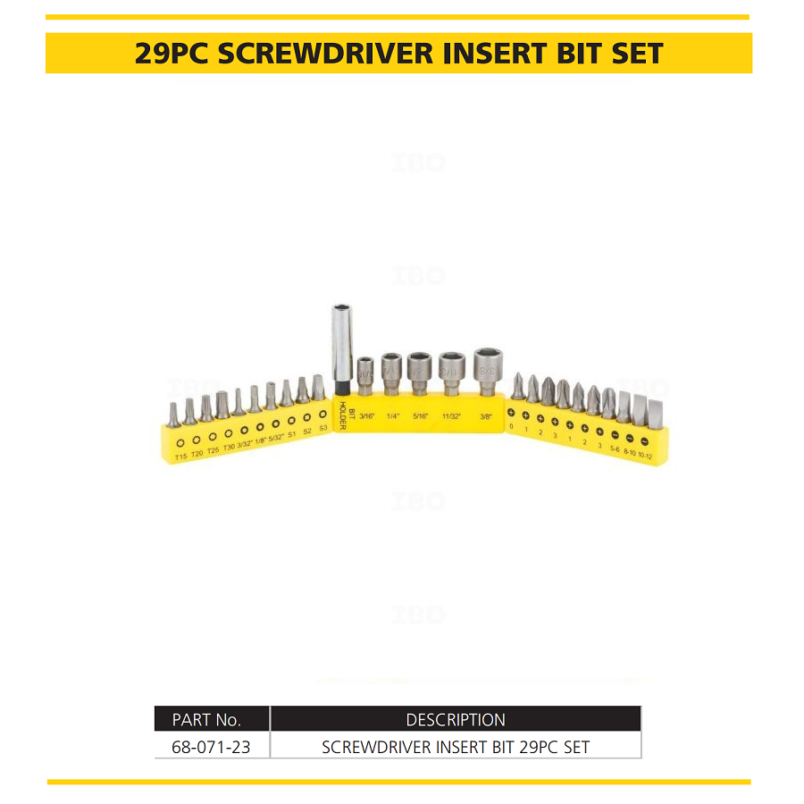STANLEY 68-071-23 26-Piece Insert-Bit Chrome-Vanadium Screwdriver Set