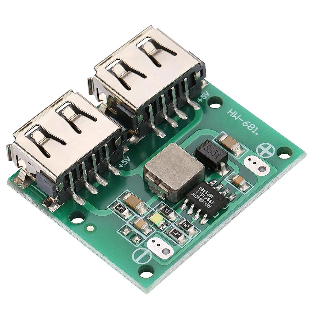 Usb Power Motor Dual USB Output 9V-12V-24V to 5V 3A DC-DC Car Charging Voltage - Stabi