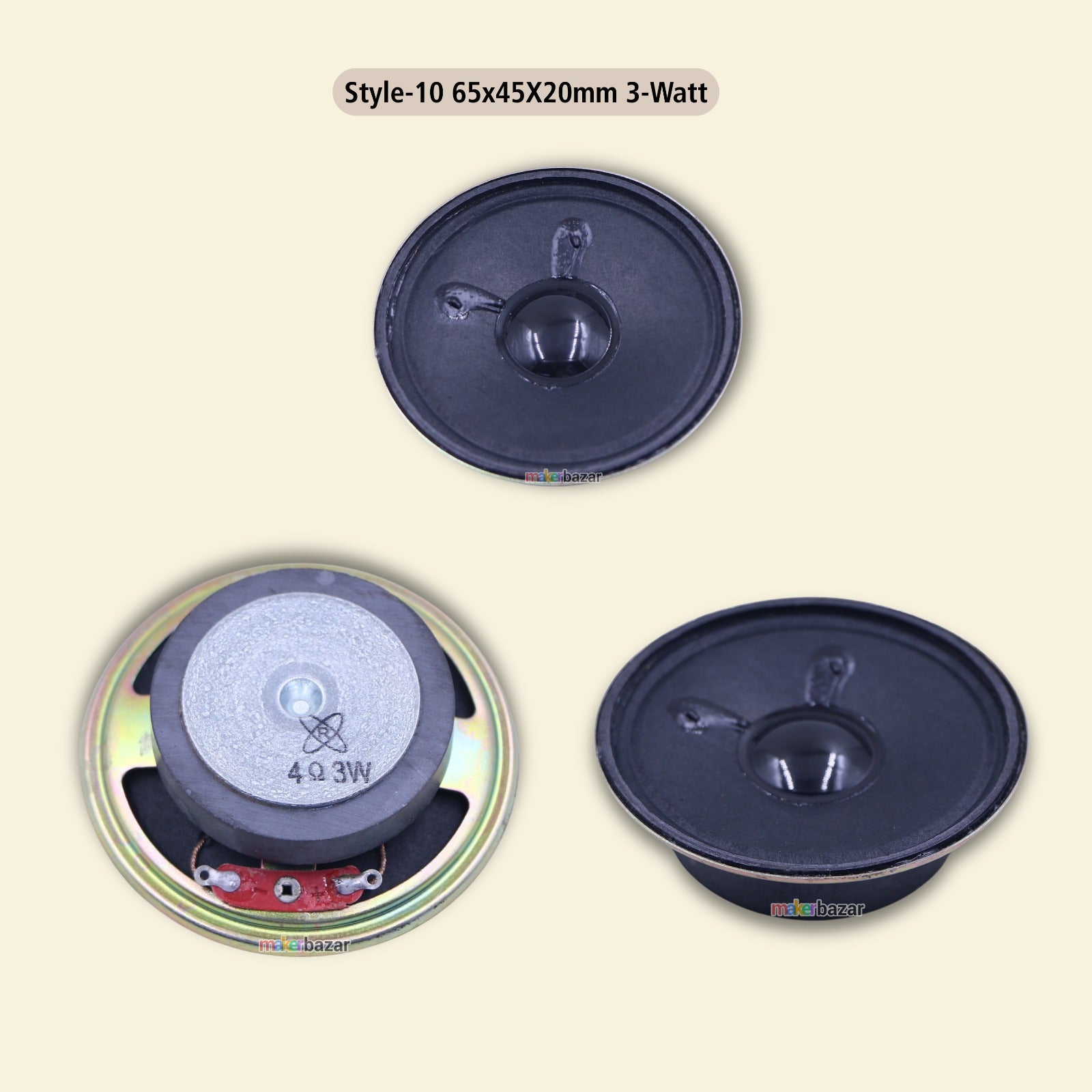 1.5inch Mini External Magnet Speakers Metal Body [without Frame]