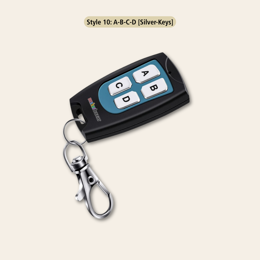 433Mhz 4-Channel RF Transmitter Remote Module