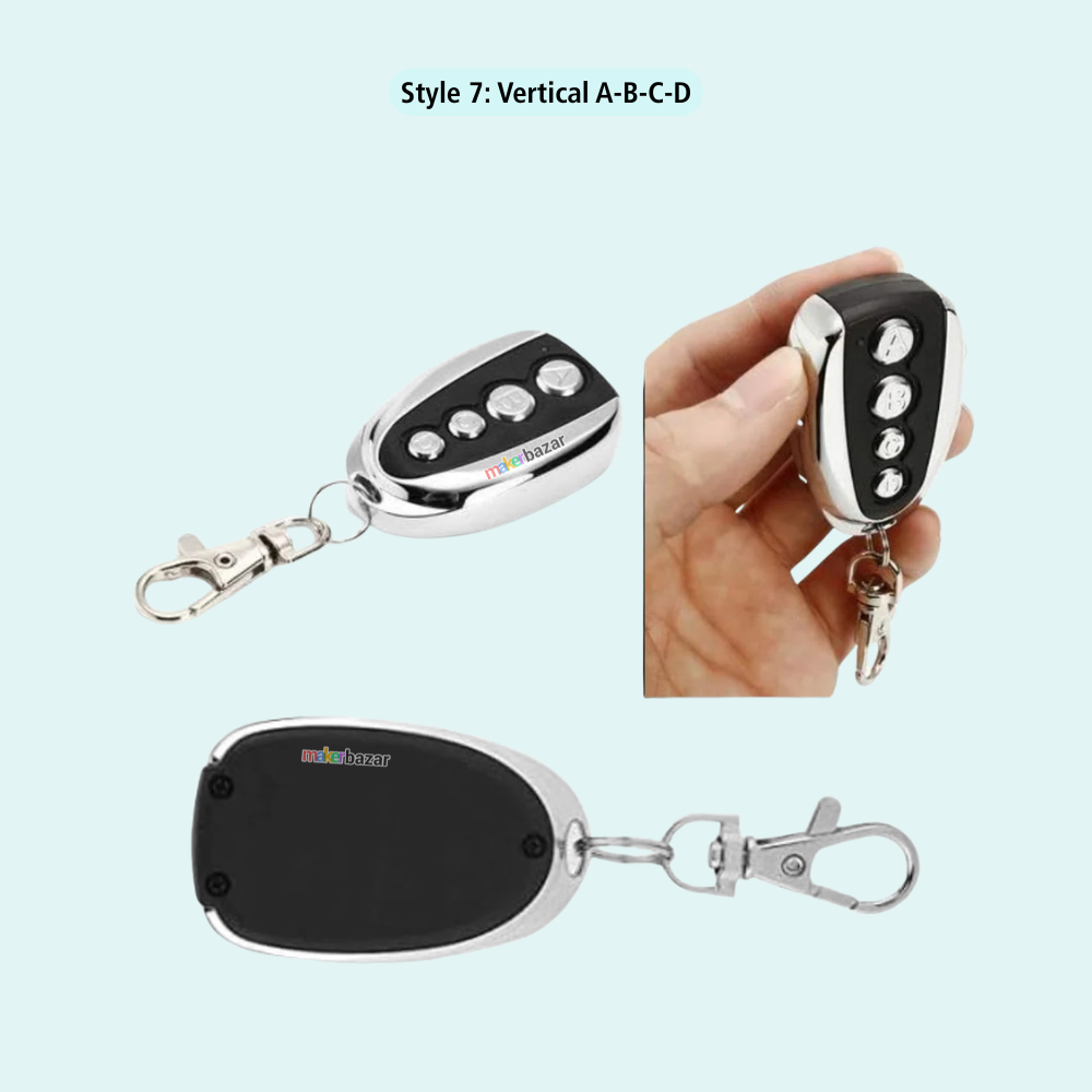 433Mhz 4-Channel RF Transmitter Remote Module
