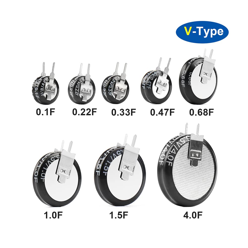 5.5V Super Capacitor Button Type (0.1F–4.0F) | H-Type, V-Type & C-Type ...