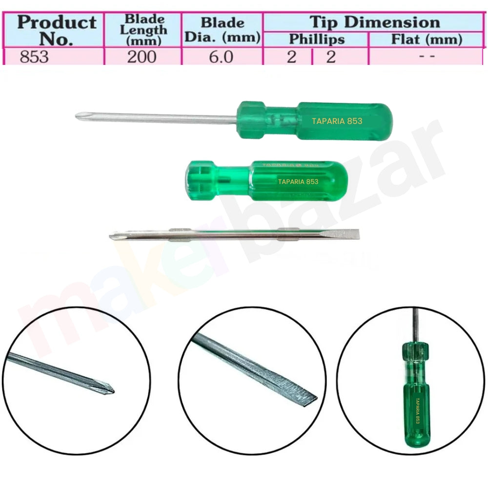 Taparia: Two In One Steel Screwdrivers