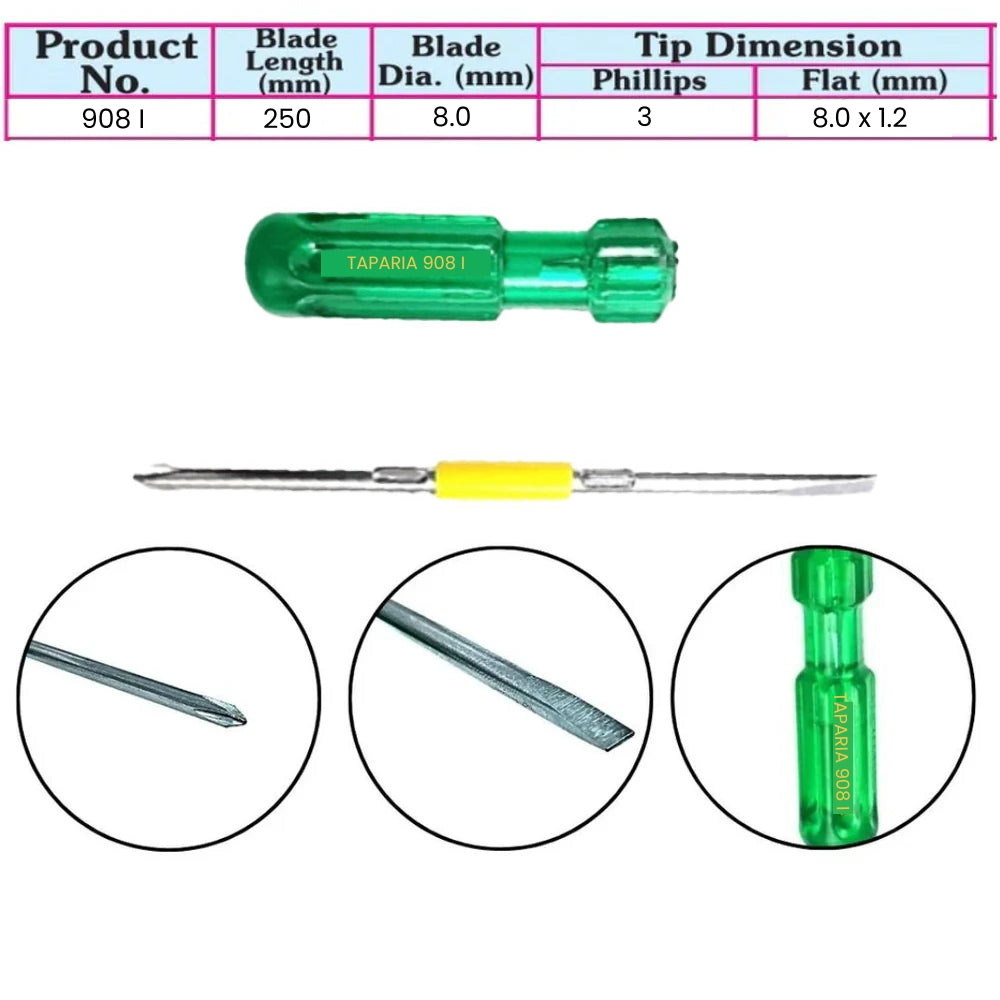 Taparia: Two In One Steel Screwdrivers