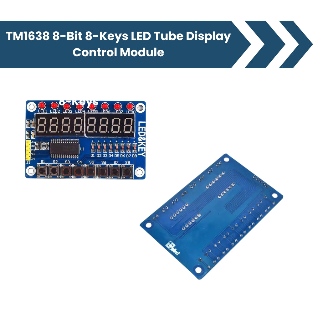 Buy 7-Segment LED Display Control Module | MAX7219 & 74HC595 for Arduino