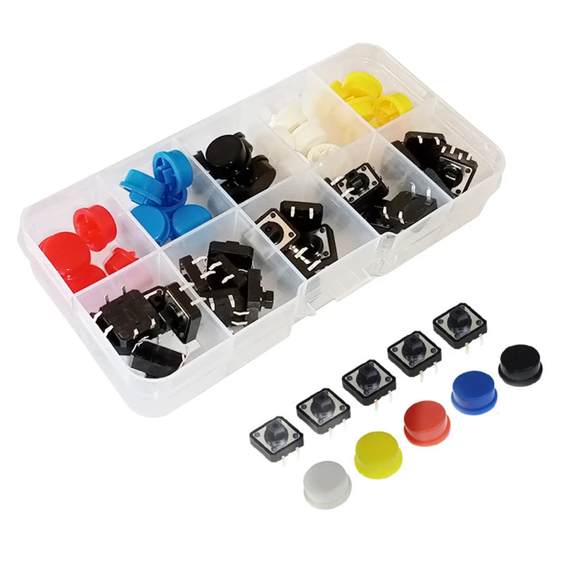 Tactile Switch Push Button Assorted Kit