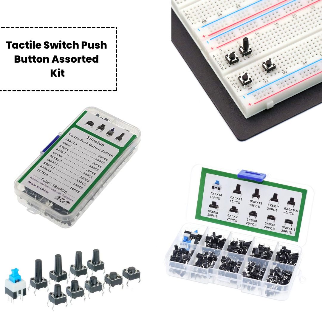 Tactile Switch Push Button Assorted Kit