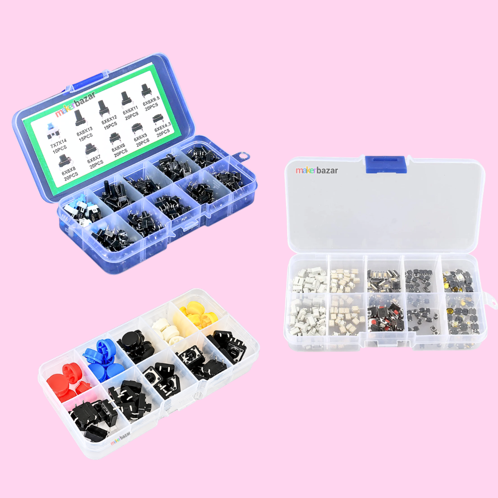 Tactile Switch Push Button Assorted Kit