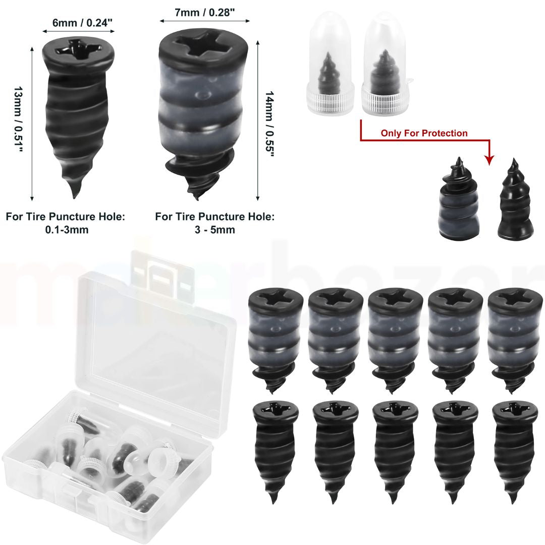 Tire Repair Rubber Nail Screw Tool for Cars and Motorcycles