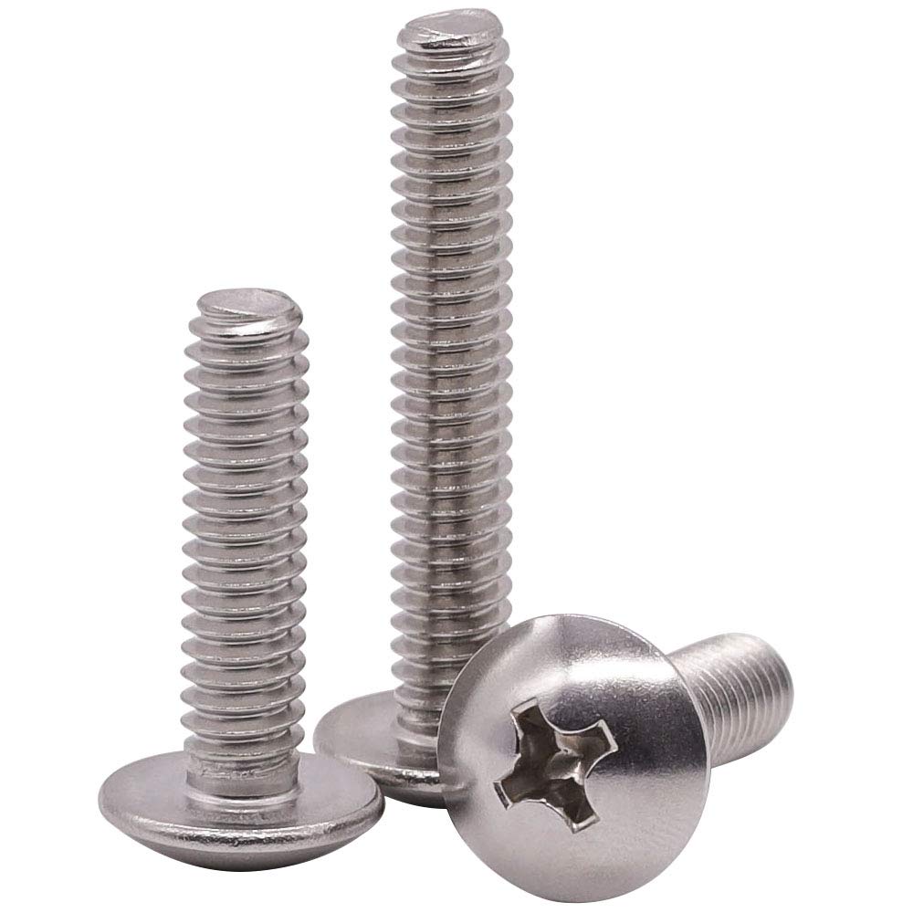 White-Polished Bolt Truss-Head Machine Screw