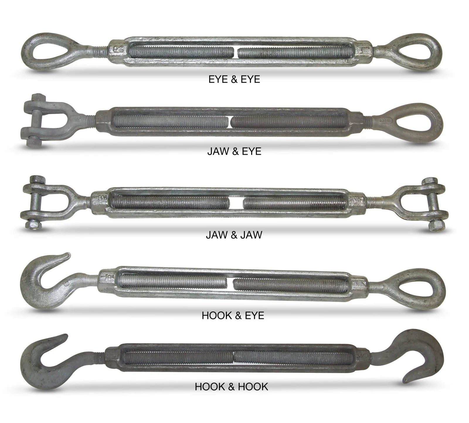 GI Hook & Eye Turnbuckle Hook Wire Rope Tensioner