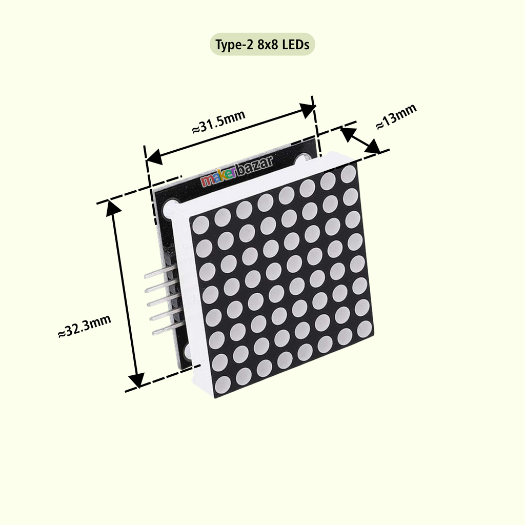 MAX7219 Dot LED Matrix Display Module