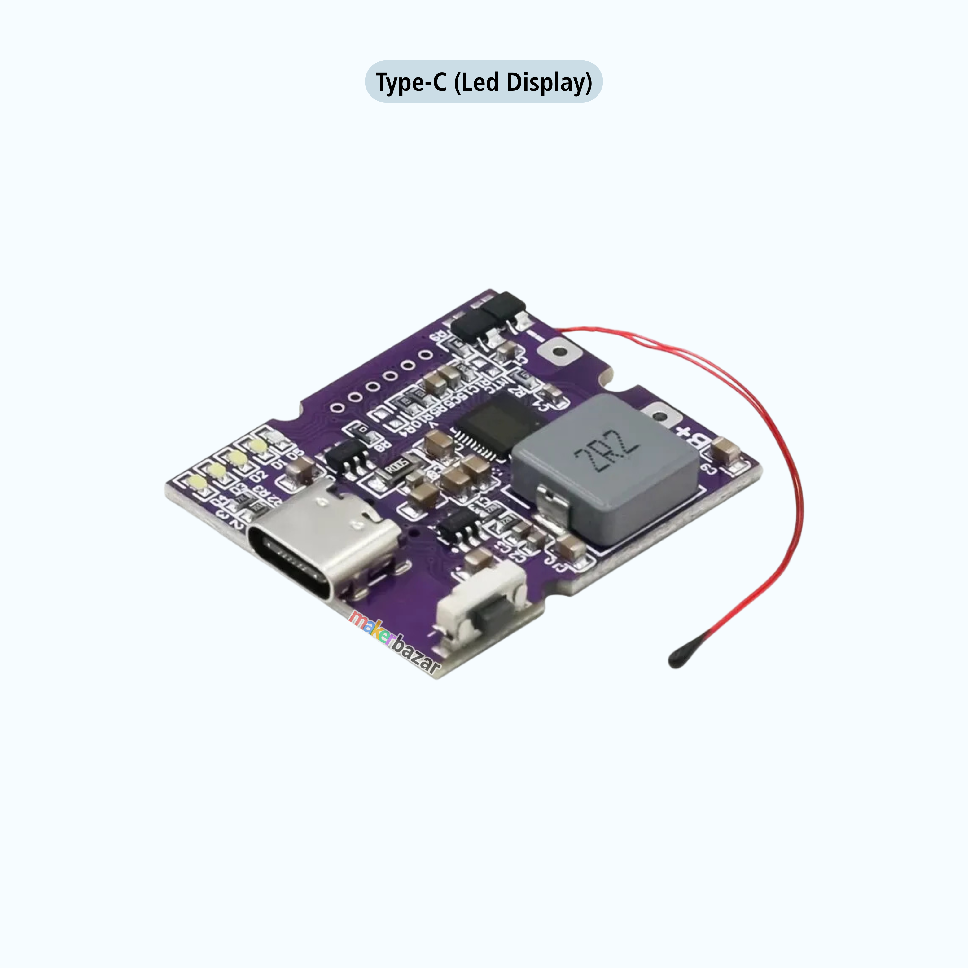 22.5W Bidirectional Fast Charging Power Bank Module With Digital/Light Display