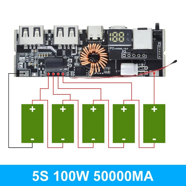 6-Port Dual Fast charging Power Bank Module