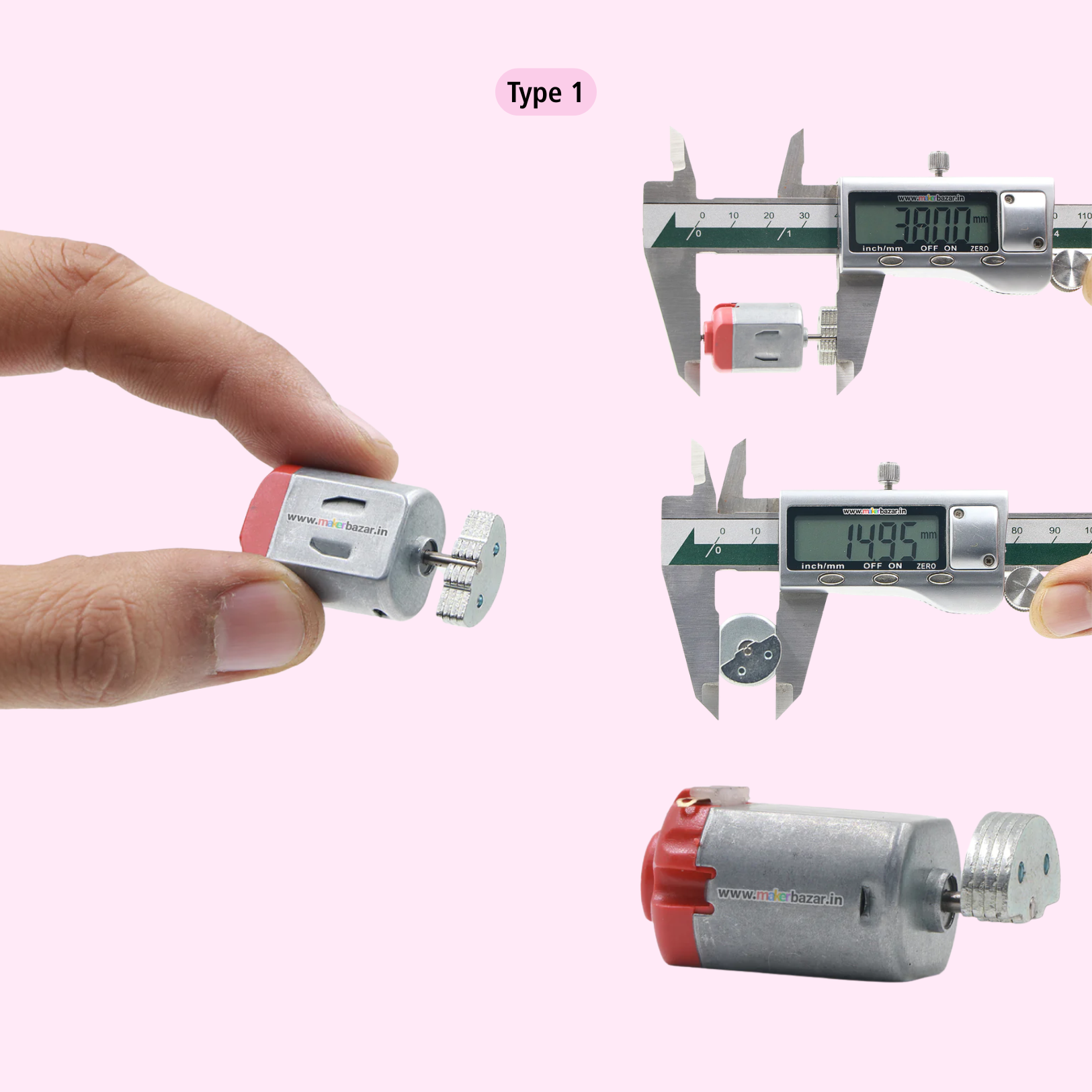 ERM Vibration DC Motor 3-9V (Big Toy Motor Size)
