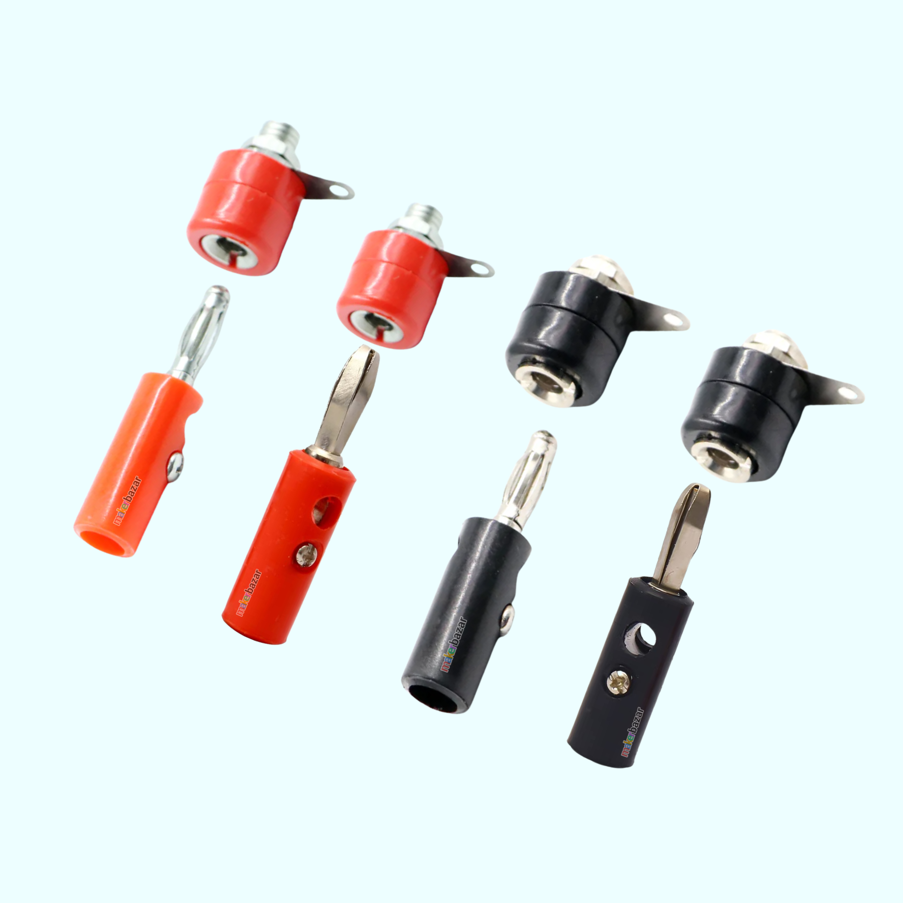[Type 1] 4mm Banana Jack Plug Connector & Socket