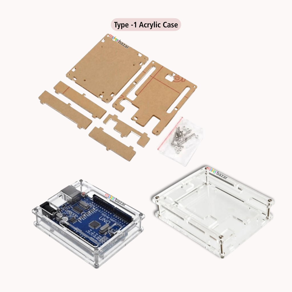Stackable Arduino Case Arduino UNO Slim Protective Enclosure/Case