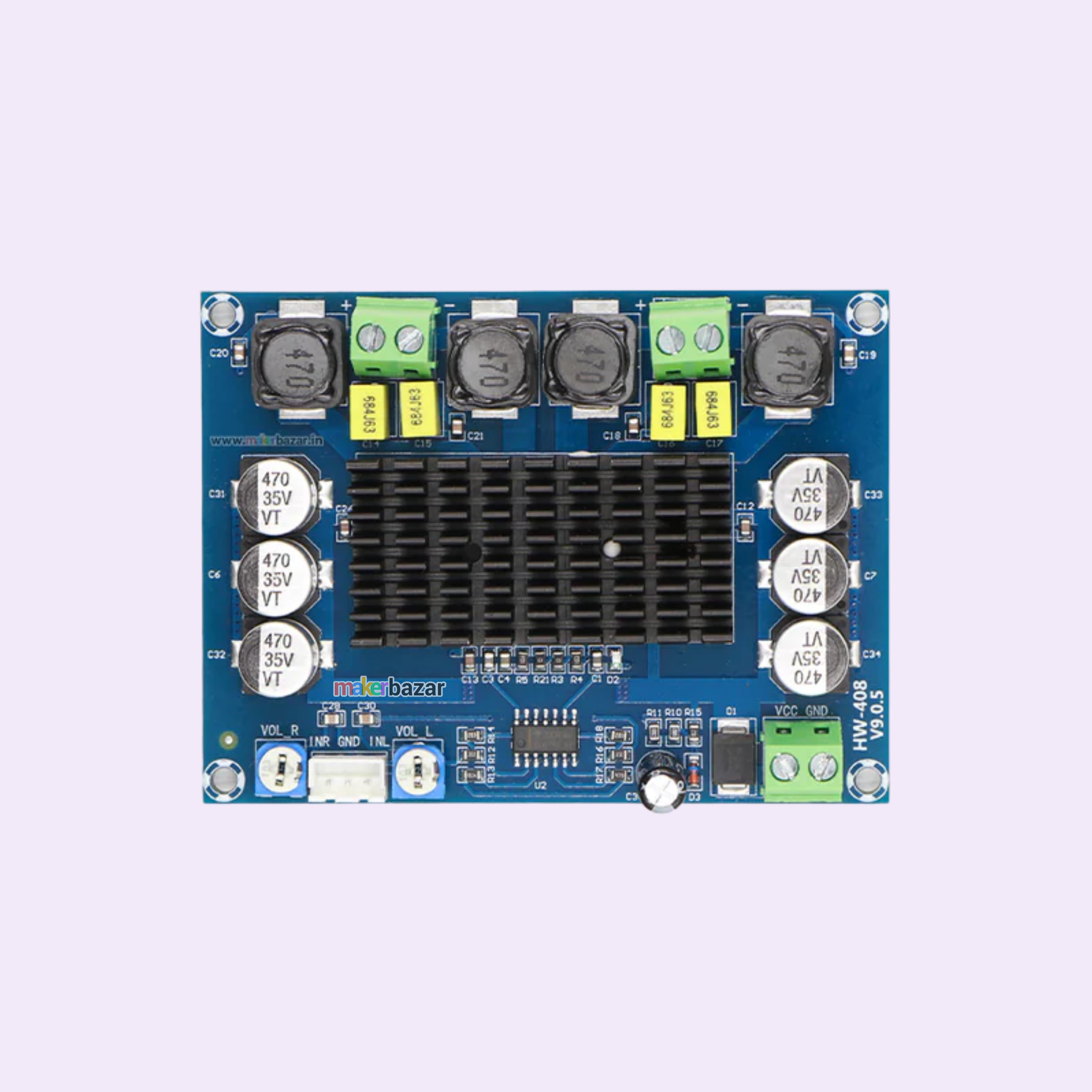 [Type 1] XH-M543 120W Dual Channel High Power Digital Power Amplifier Board