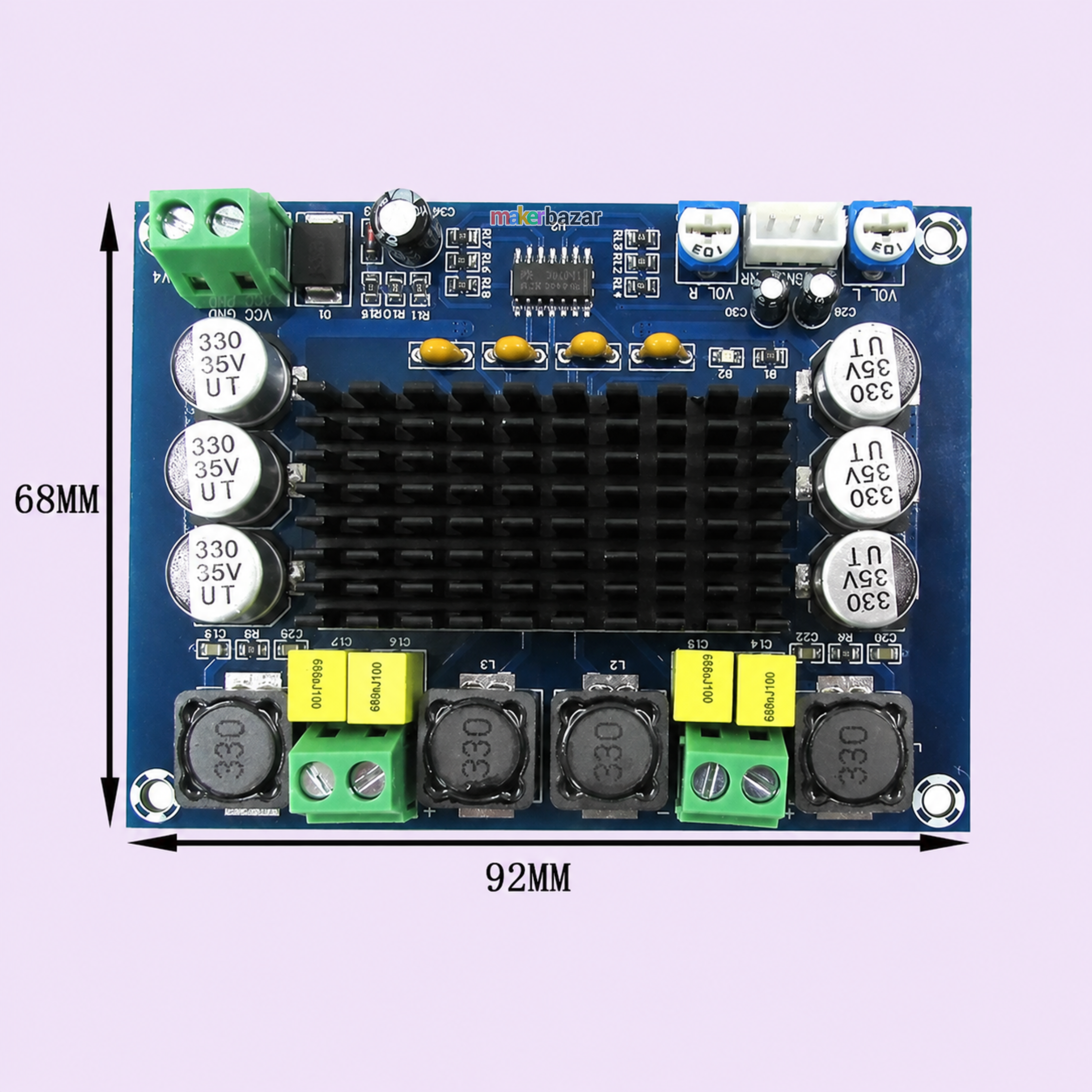 [Type 1] XH-M543 120W Dual Channel High Power Digital Power Amplifier Board