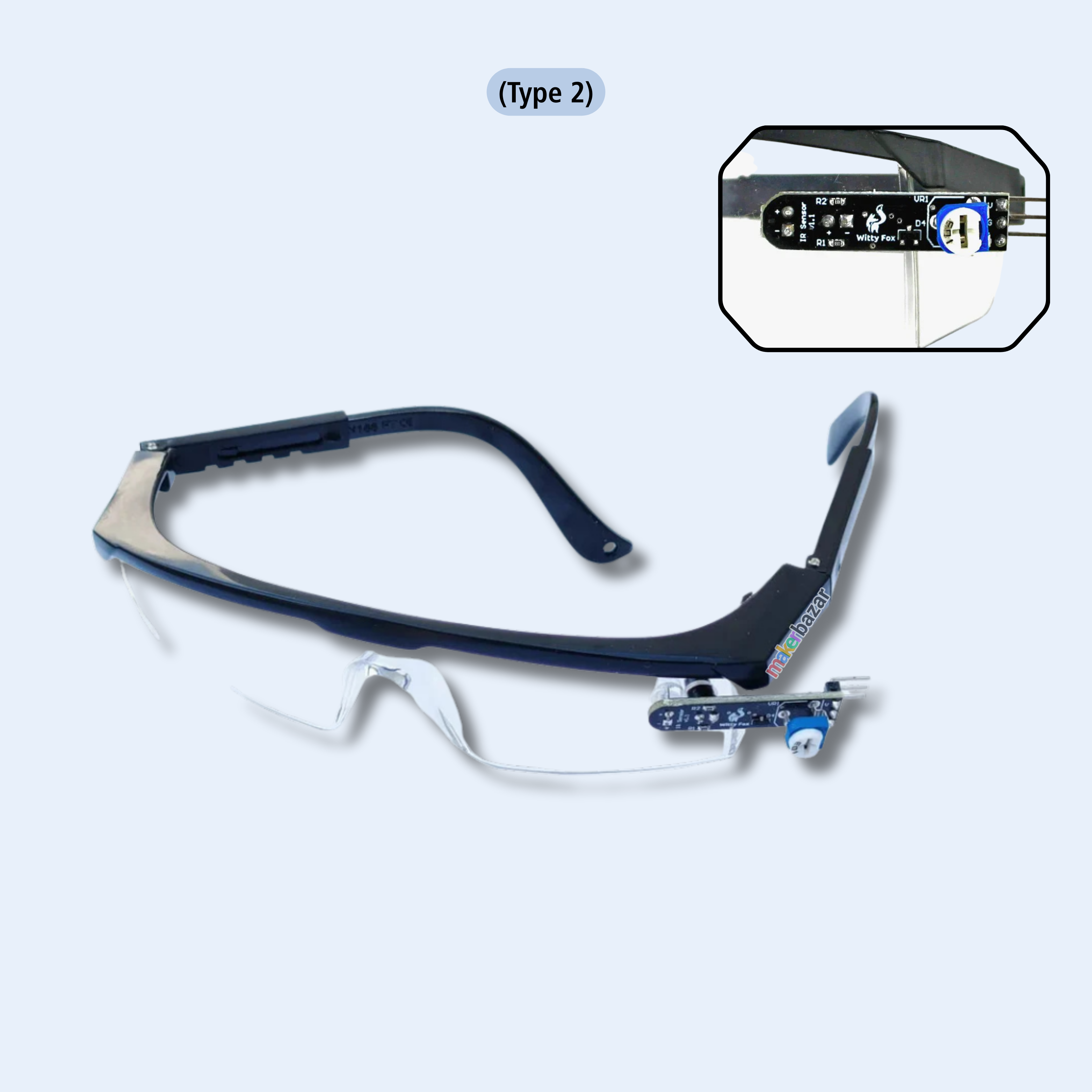 Infrared Eye Blink Sensor with Goggles
