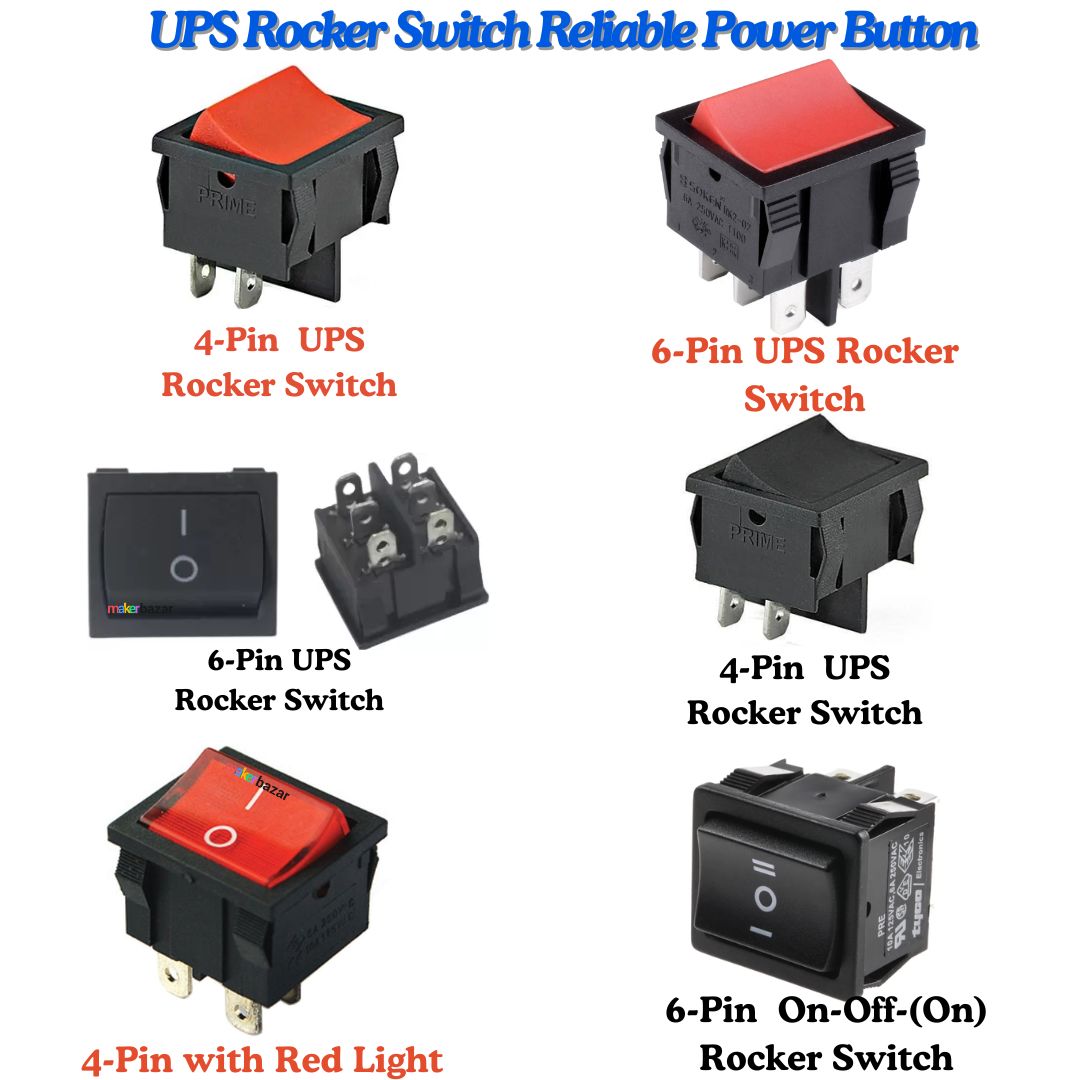 UPS Rocker Switch Reliable Power Button