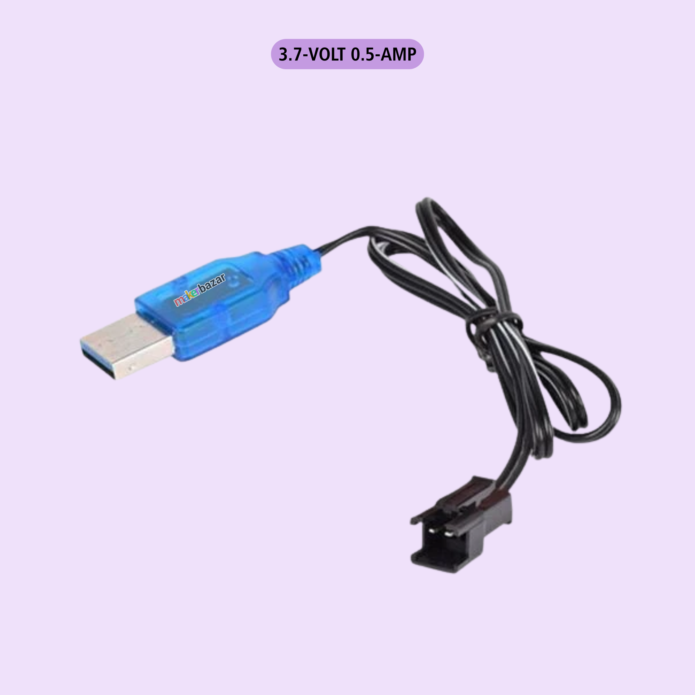 USB Charging Cable including Charging Protection BMS with SM 2P Plug for Ni-CD/Ni-MH Battery RC Car/ DIY