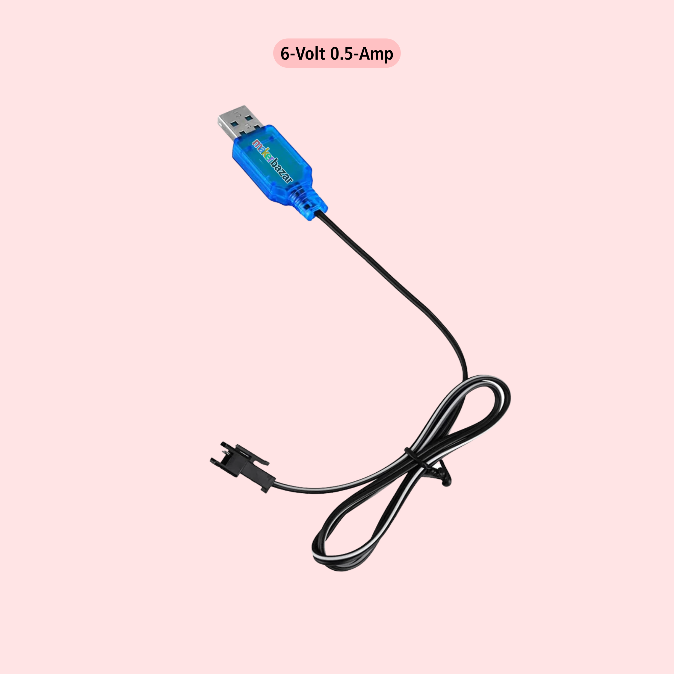 USB Charging Cable including Charging Protection BMS with SM 2P Plug for Ni-CD/Ni-MH Battery RC Car/ DIY