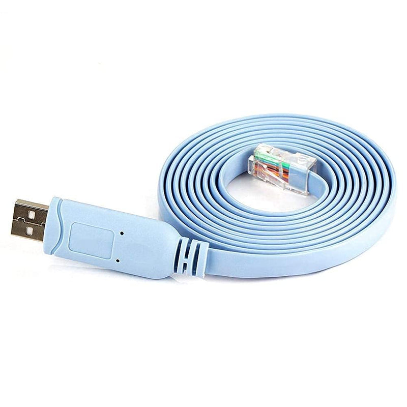 USB 2.0 Male to RJ45 Male Console Cable