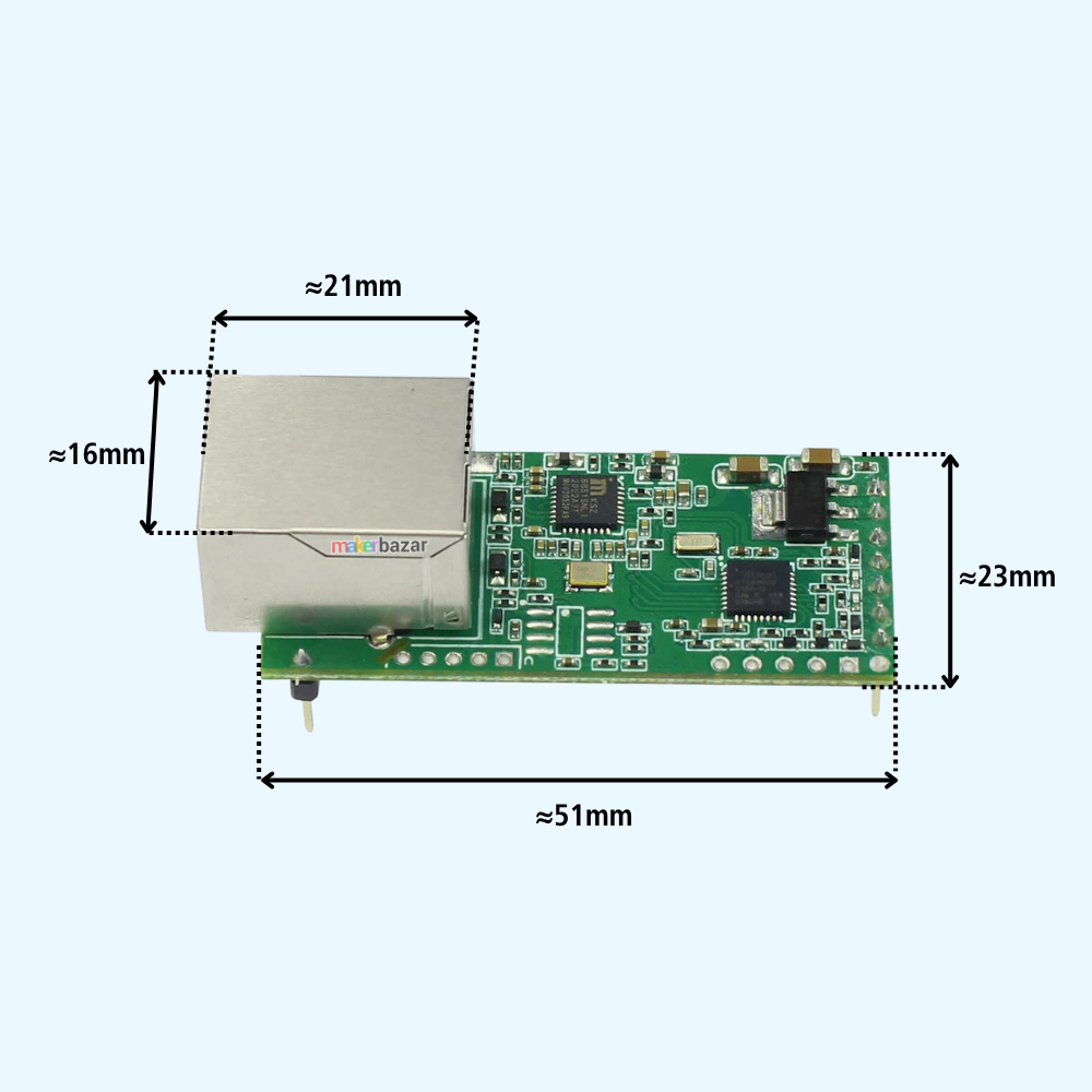 USR-TCP232-T UART TTL to Ethernet TCP IP UDP Converter Module
