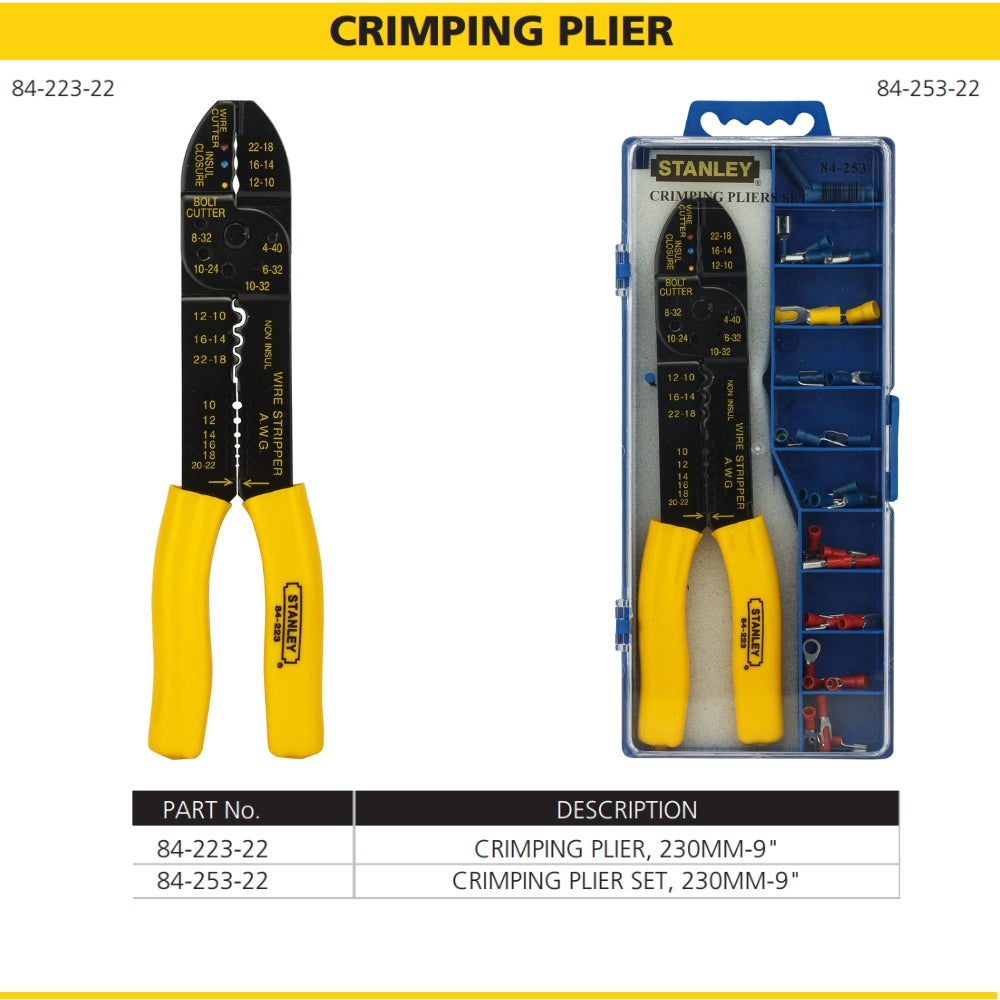 Stanley 9in Crimping Plier Tool