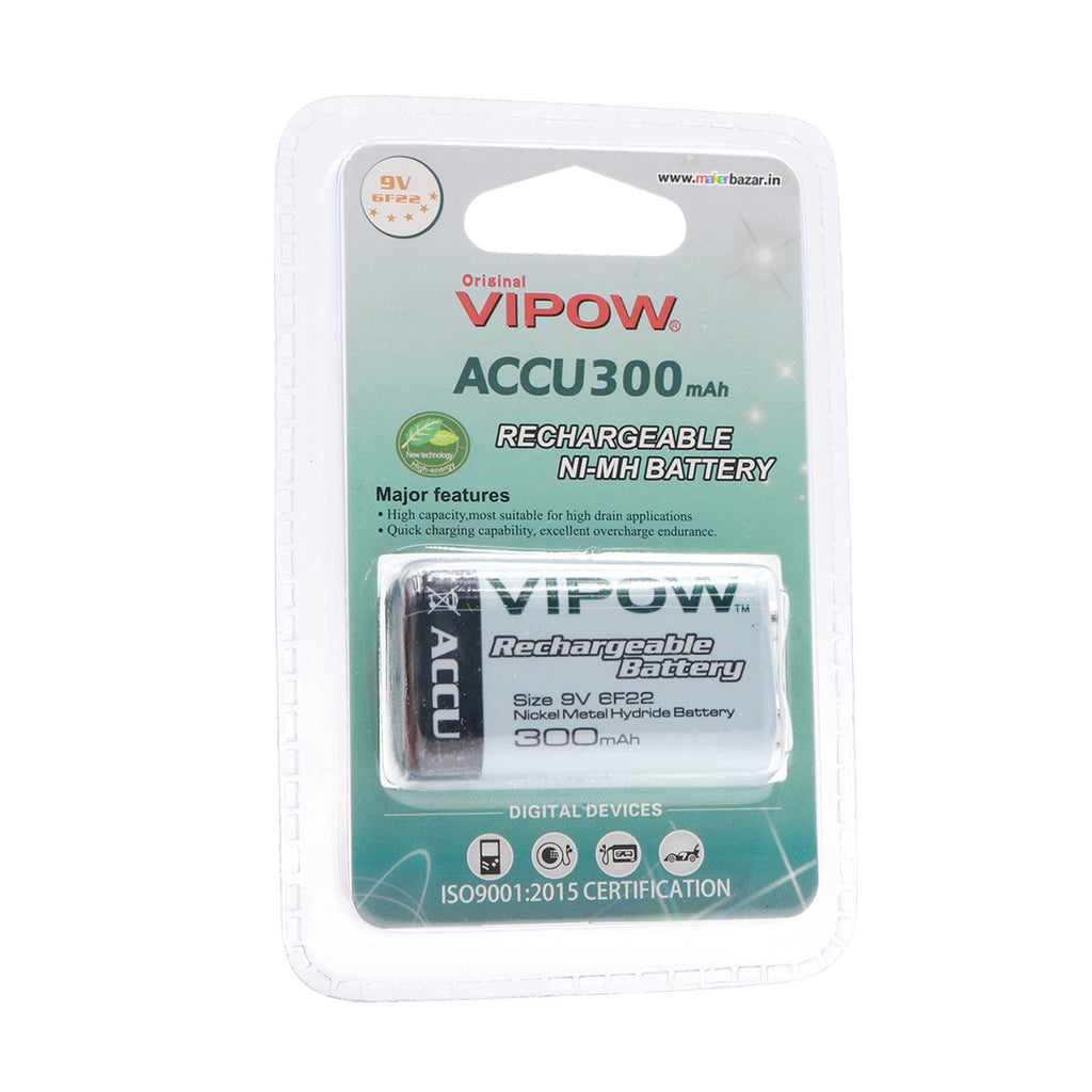 BATTERIA RICARICABILE NI-MH 9V 300 MAH UTILE PER RADIOMICROFONI Lunga Durata Ap300n9v.1.26.208.gp.15369 - Foto 6