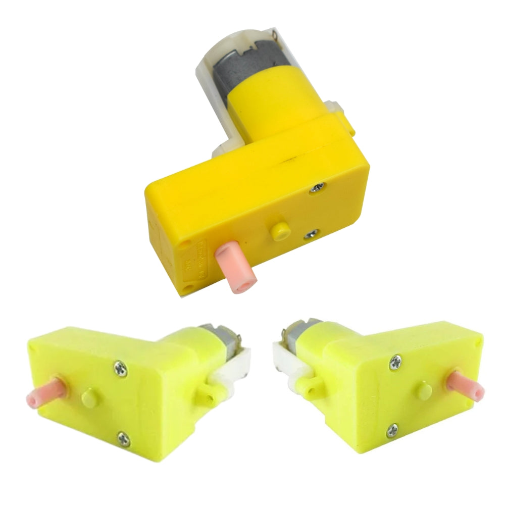 L Shape Engine Vigor Premium L‑Shaped BO Gear Motor – Right‑Angle DC Gearbox
