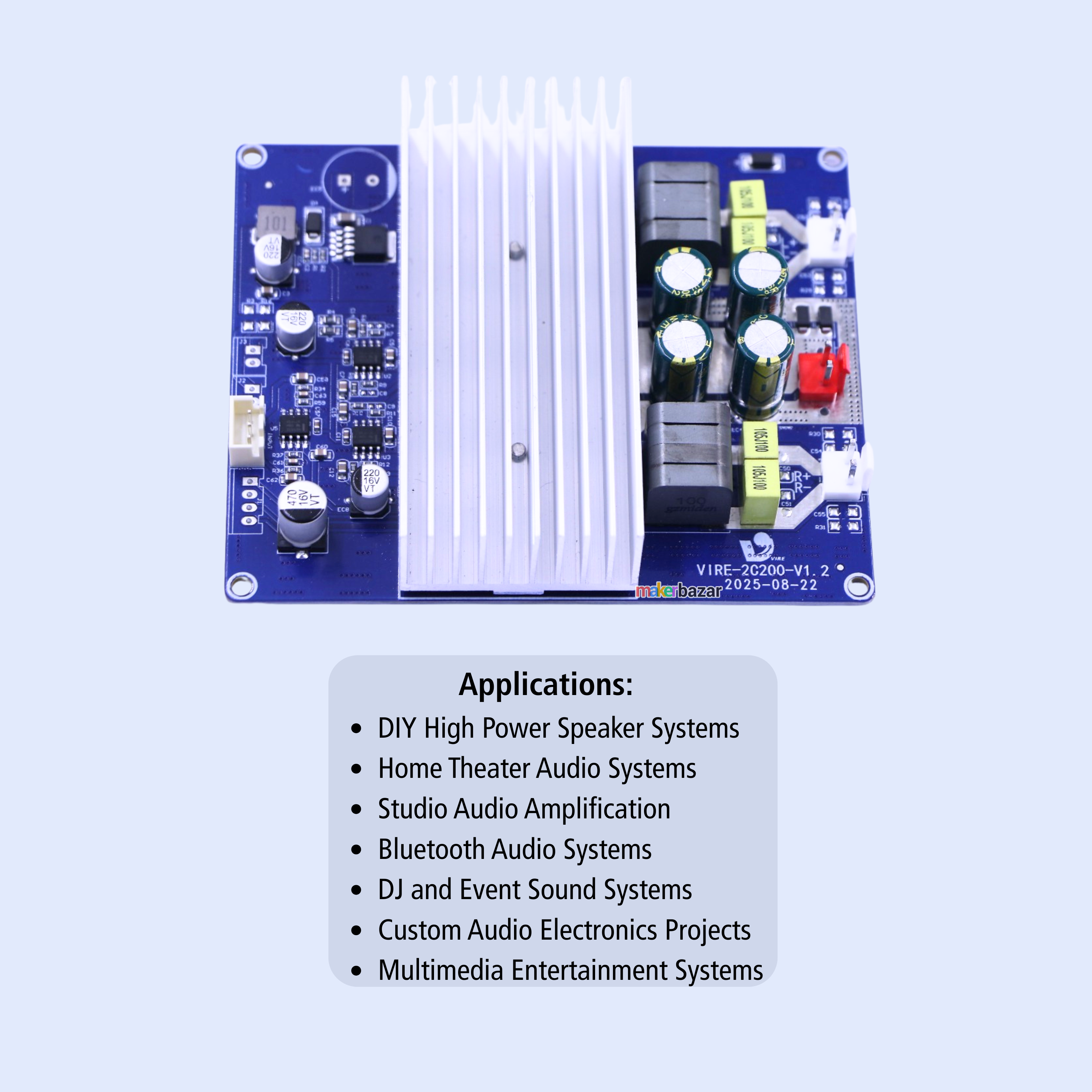 Vire-2C200 TPA3251 200W+200W Stereo Class D Amplifier