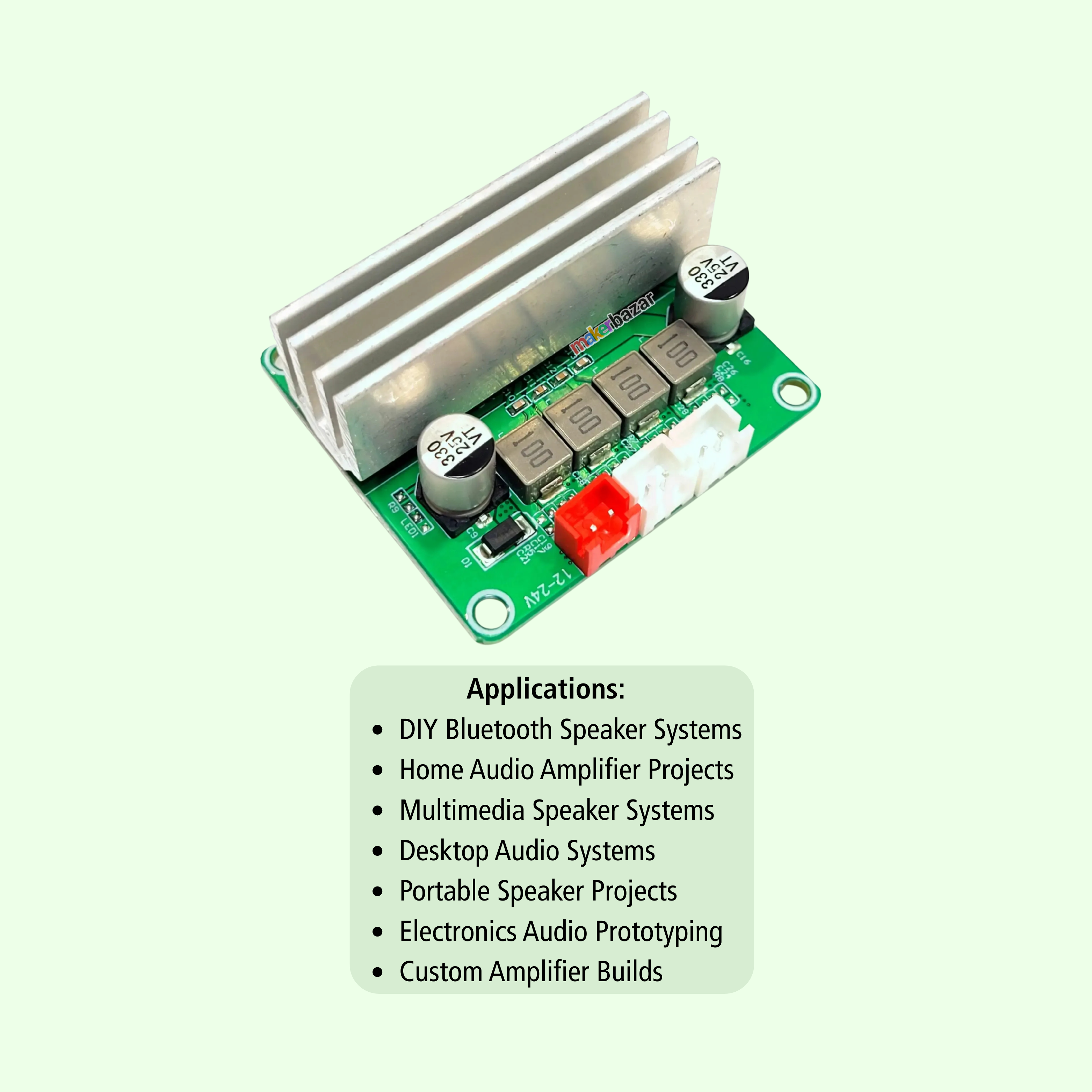 Vire-2C50-V1.1 TPA3116D2 50W+50W Stereo ClassD Amplifier Board