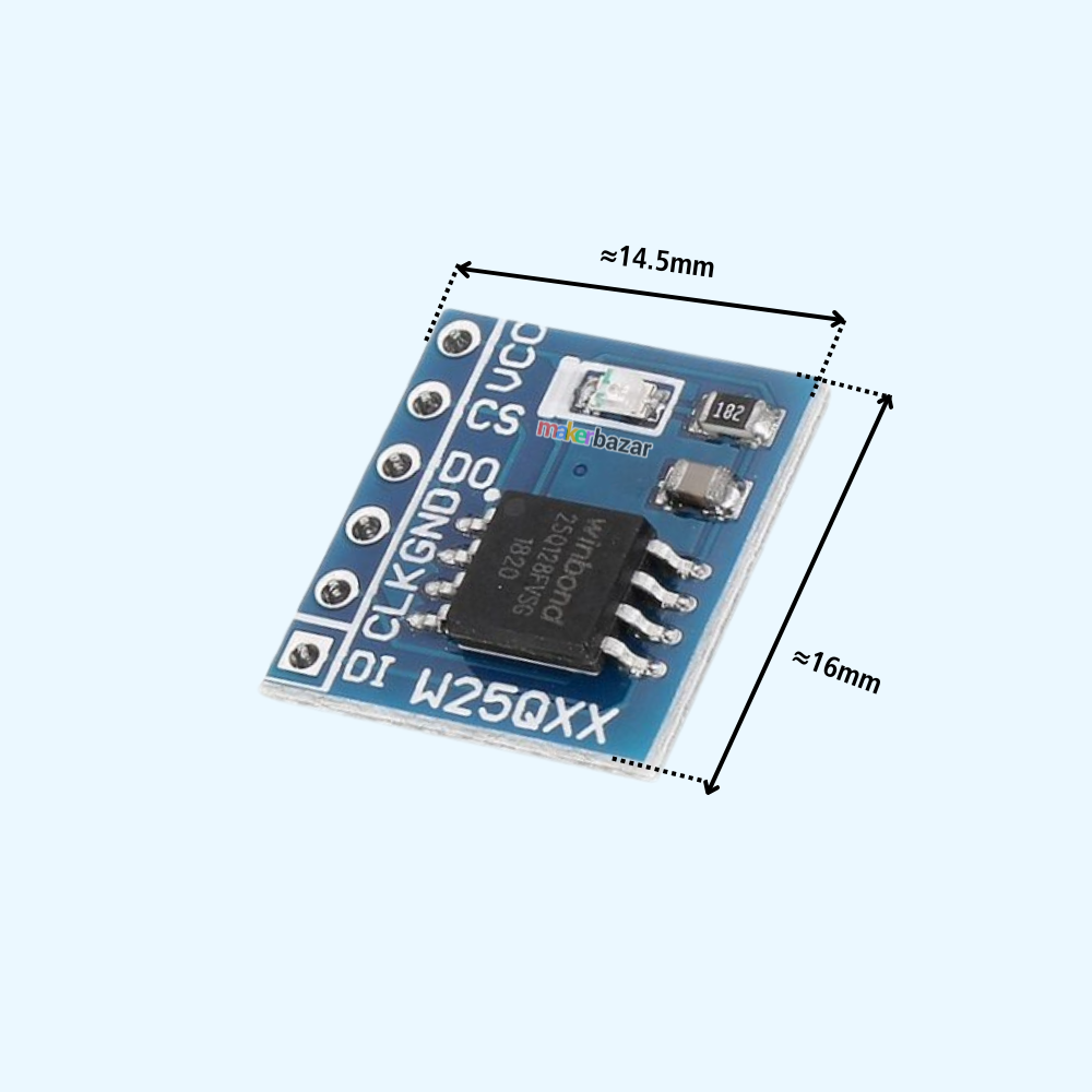 W25Q32 SPI Flash Memory Module 32Mbit 4MB Storage