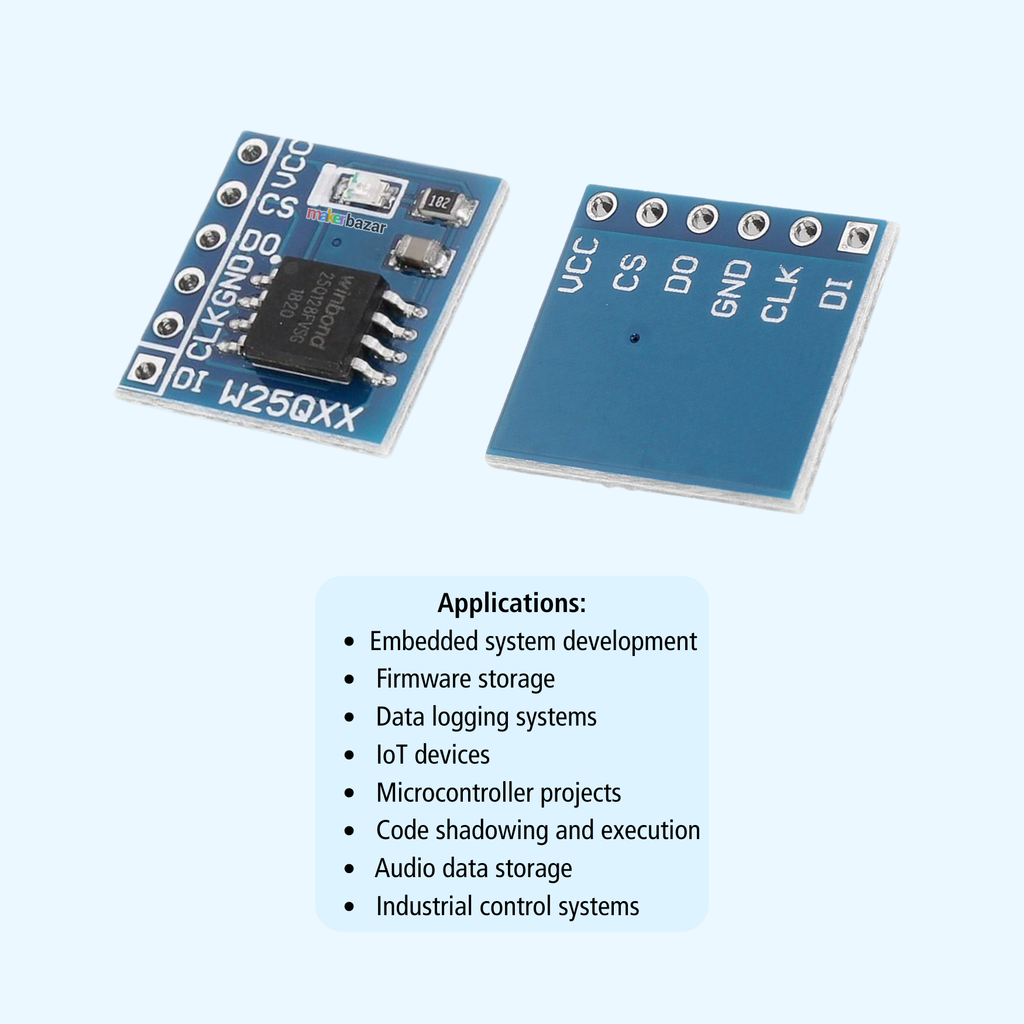 W25Q32 SPI Flash Memory Module 32Mbit 4MB Storage