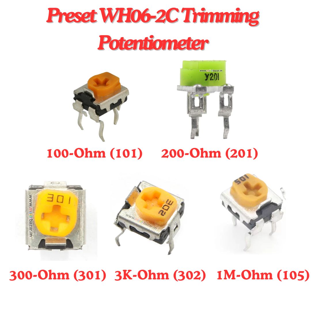 WH06-2C Trimming Potentiometer Preset Trimpot Variable Resistor