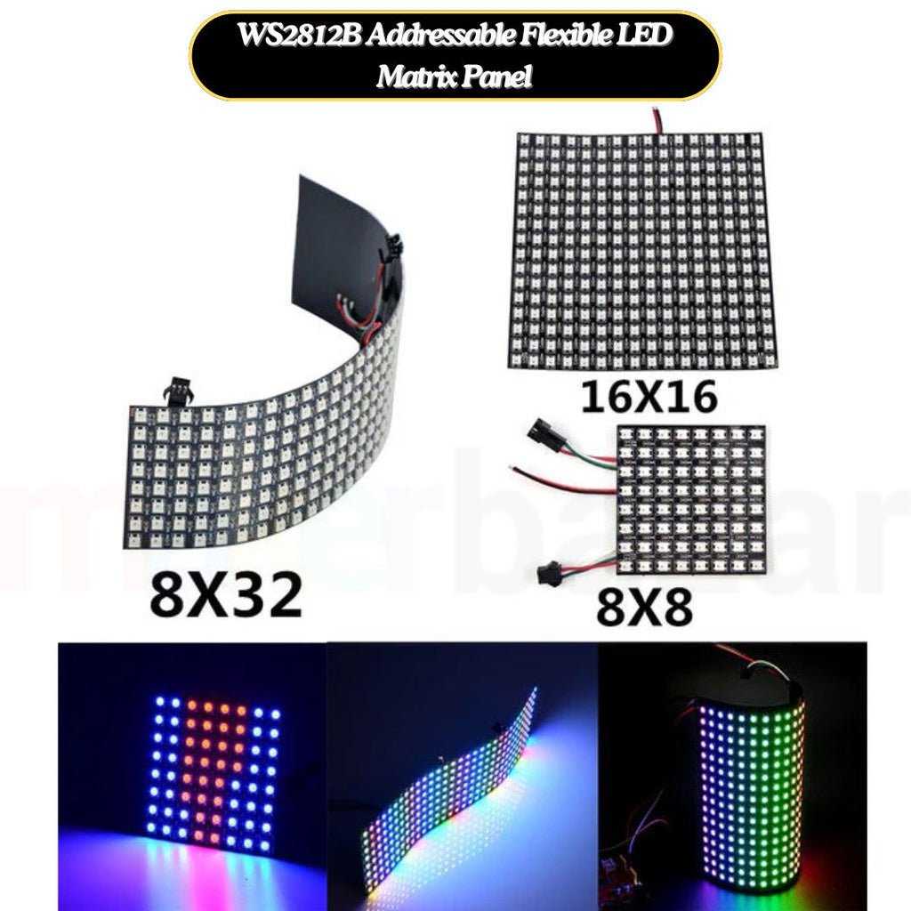Buy Flexible WS2812B RGB LED Matrix for Project | Makerbazar