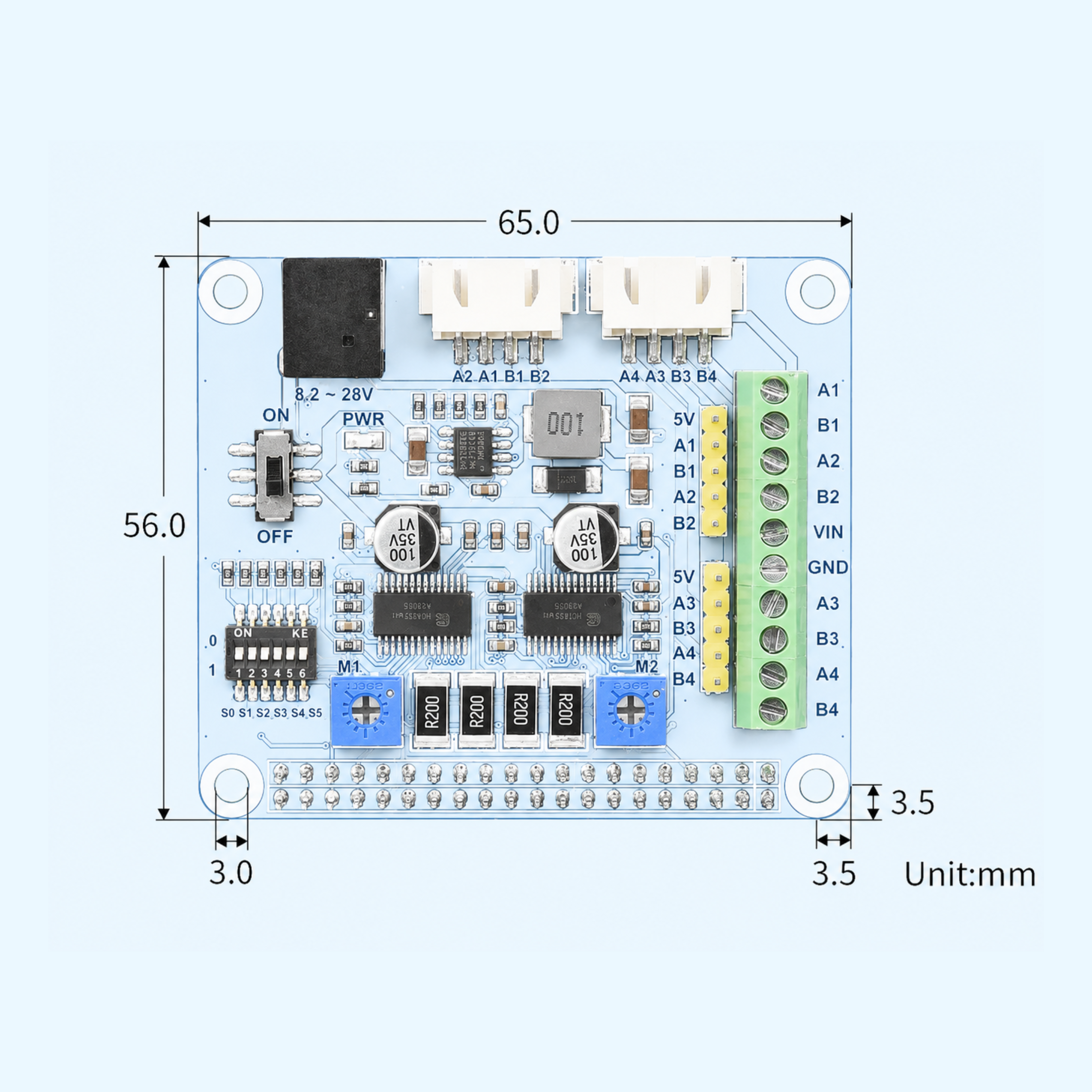 Waveshare HRB8825 Stepper Motor HAT for Raspberry Pi & Jetson Nano