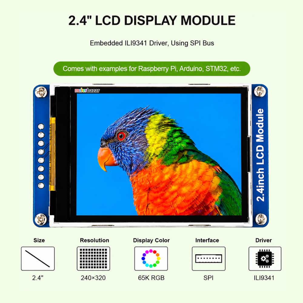 Waveshare: 18366 2.4-inch TFT LCD Display Module