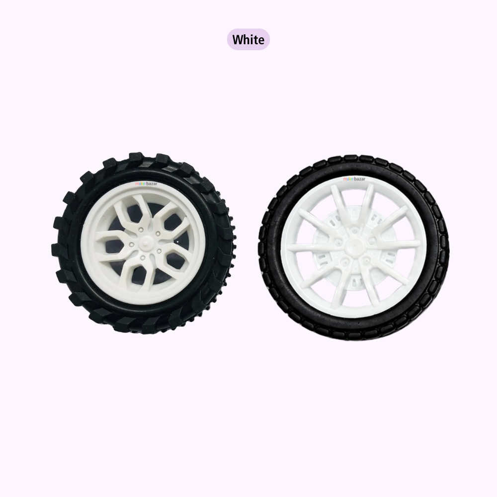 30x11mm DIY Plastic Wheels for 2mm Shaft RC Toys Motor
