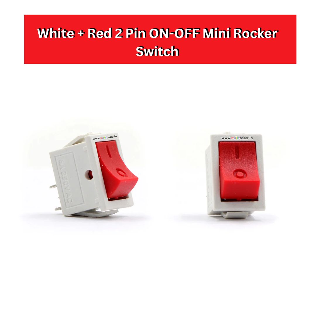 2 Pin Mini Rocker Switch - Compact & Reliable Control Switch