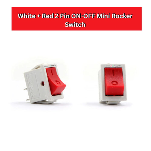 2 Pin Mini Rocker Switch - Compact & Reliable Control Switch